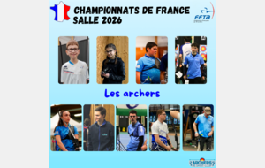 Nos archers au championnat de France Salle